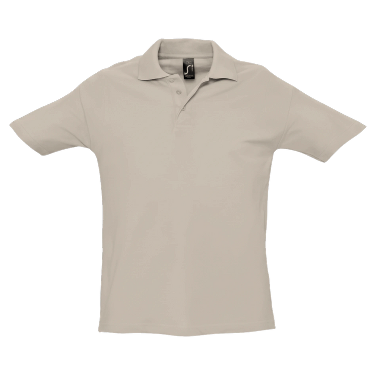 Stylish unisex Cavaliére polo shirt in breathable 210 GSM cotton piqué, featuring a classic waffle texture and ribbed collar.