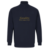 Black Cavaliére Unisex 1/4 Zip Sweatshirt