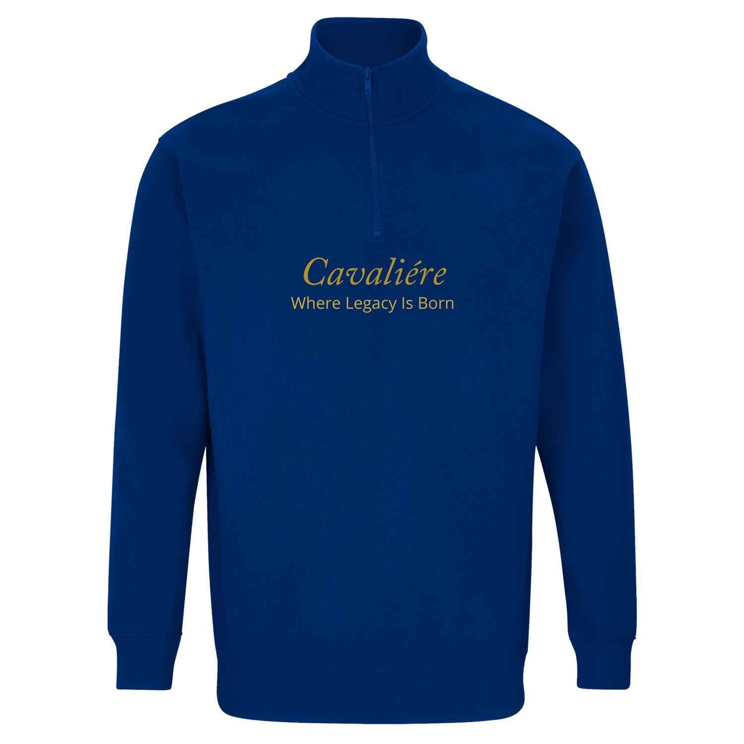 Blue Cavaliére Unisex 1/4 Zip Sweatshirt