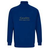 Blue Cavaliére Unisex 1/4 Zip Sweatshirt