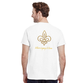 A White Heavyweight Unisex Crewneck T-shirt | Cavaliére