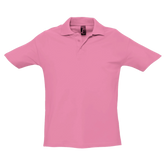 Stylish Cavaliére Unisex Polo Shirt in breathable cotton piqué, featuring a classic waffle texture and ribbed collar.