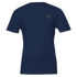 Premium Unisex Crewneck T-shirt | Cavaliére in navy blue with small gold embroidered logo on chest, classic crew neck design