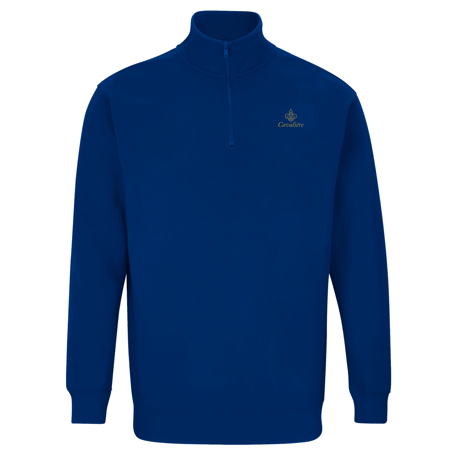 A Blue Cavaliére Unisex 1/4 Zip Sweatshirt