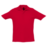 Stylish unisex Cavaliére polo shirt in breathable 210 GSM cotton piqué, featuring a classic waffle texture and ribbed collar.