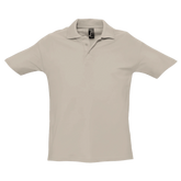 Stylish unisex Cavaliére polo shirt in breathable 210 GSM cotton piqué, featuring a classic waffle texture and ribbed collar.