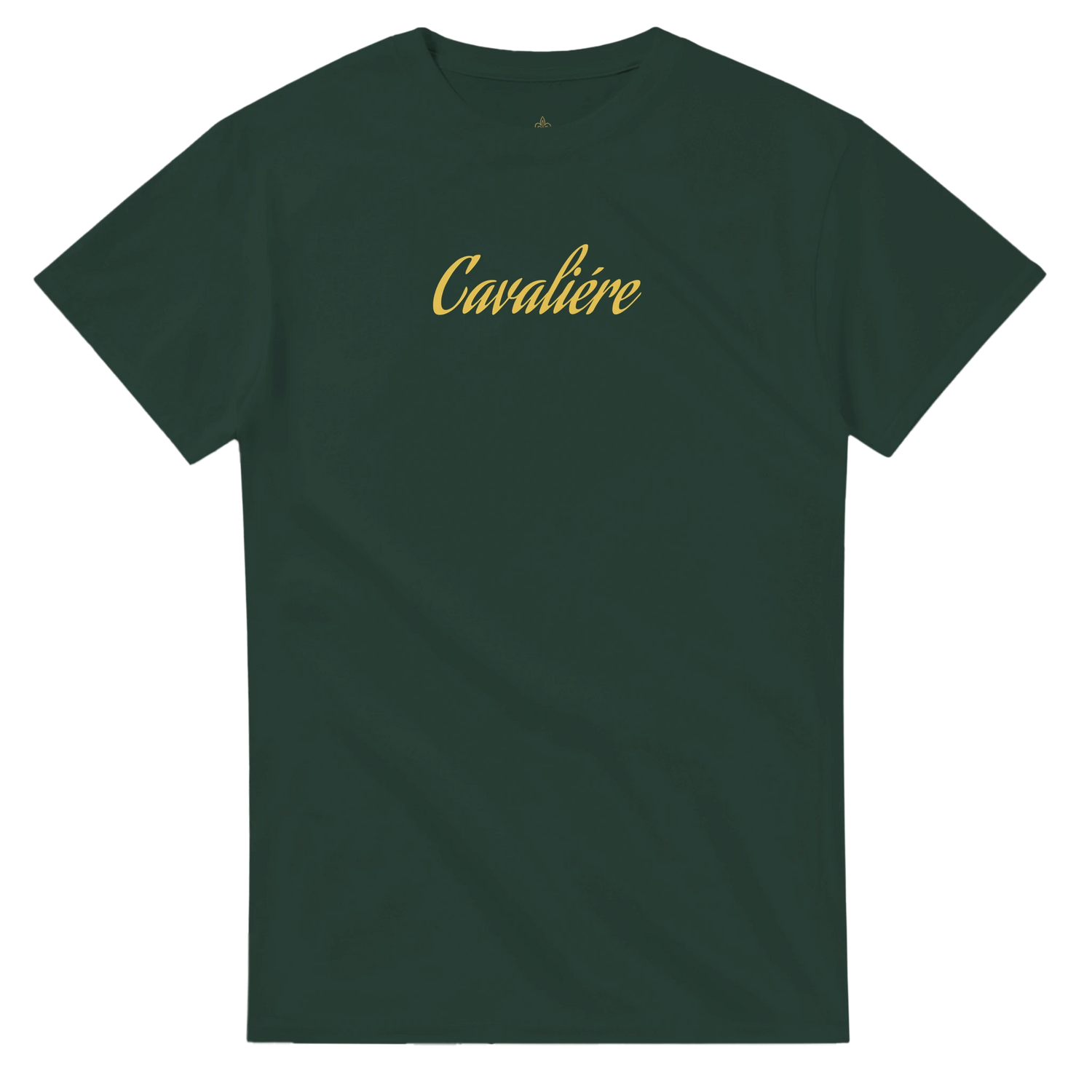 A Green Heavyweight Unisex Crewneck T-shirt | Cavaliére