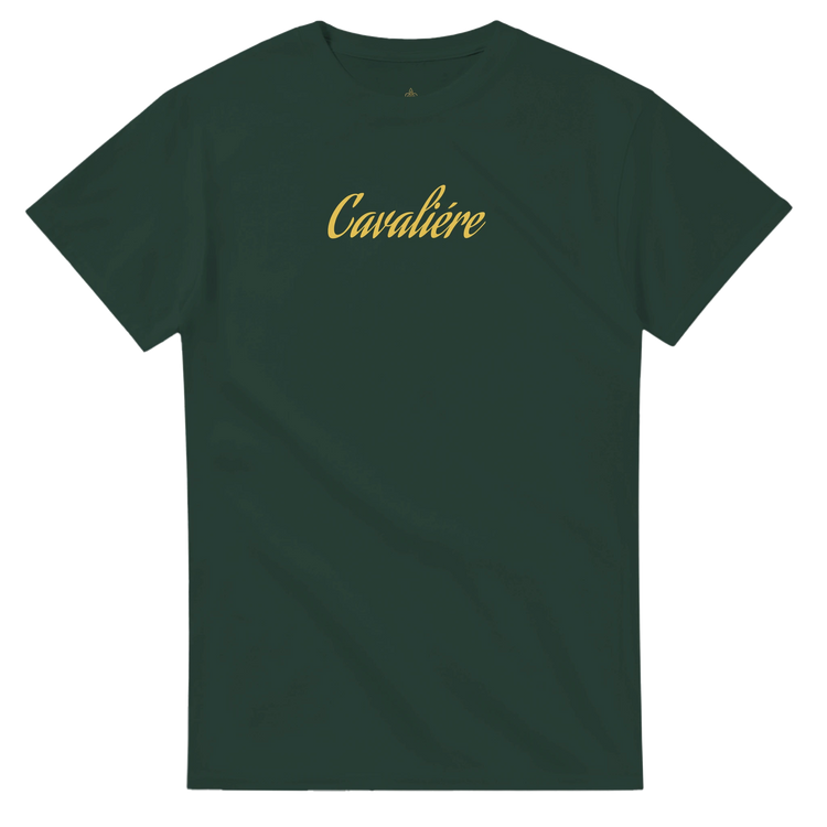A Green Heavyweight Unisex Crewneck T-shirt | Cavaliére