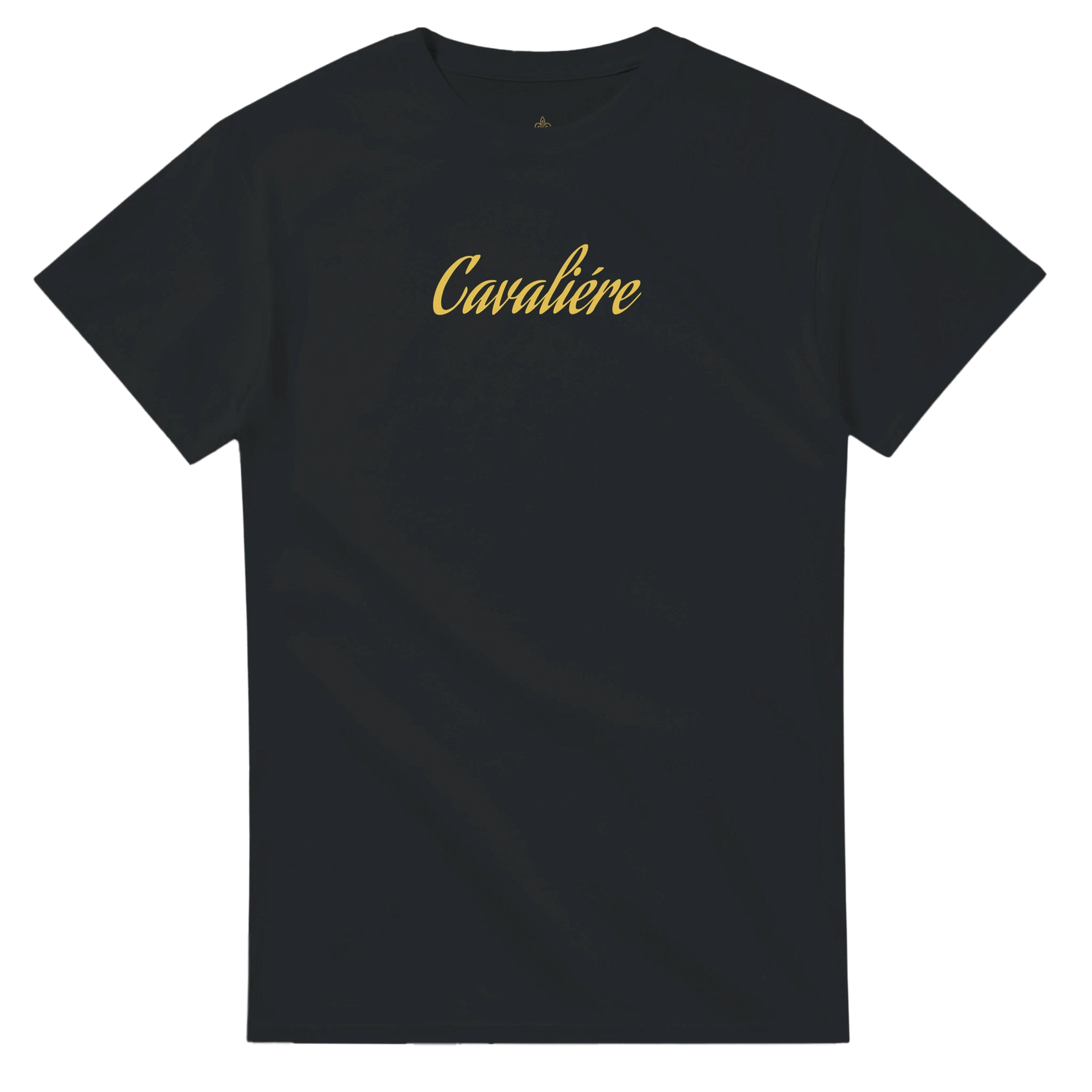 A Black Heavyweight Unisex Crewneck T-shirt | Cavaliére
