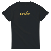 A Black Heavyweight Unisex Crewneck T-shirt | Cavaliére