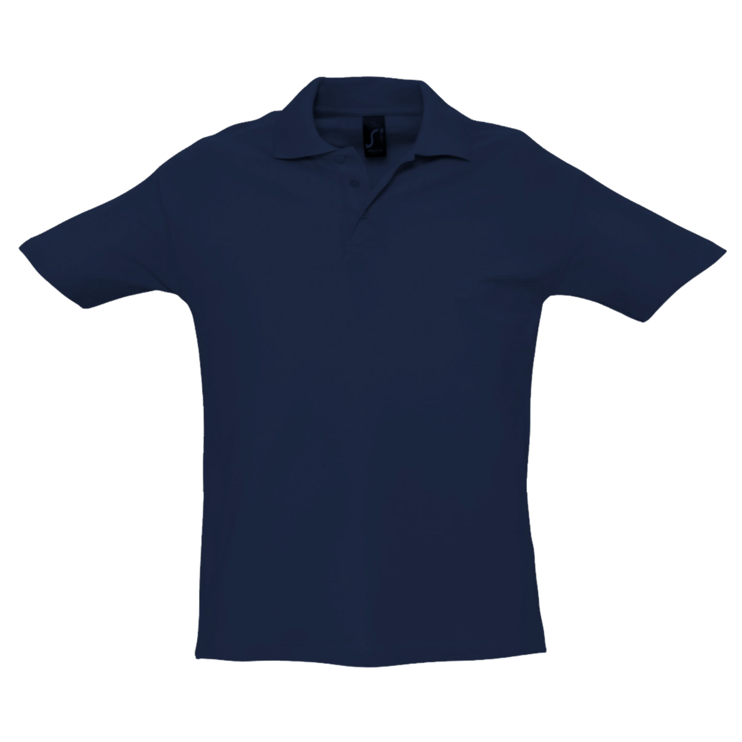 Stylish unisex Cavaliére polo shirt in breathable 210 GSM cotton piqué, featuring a classic waffle texture and ribbed collar.
