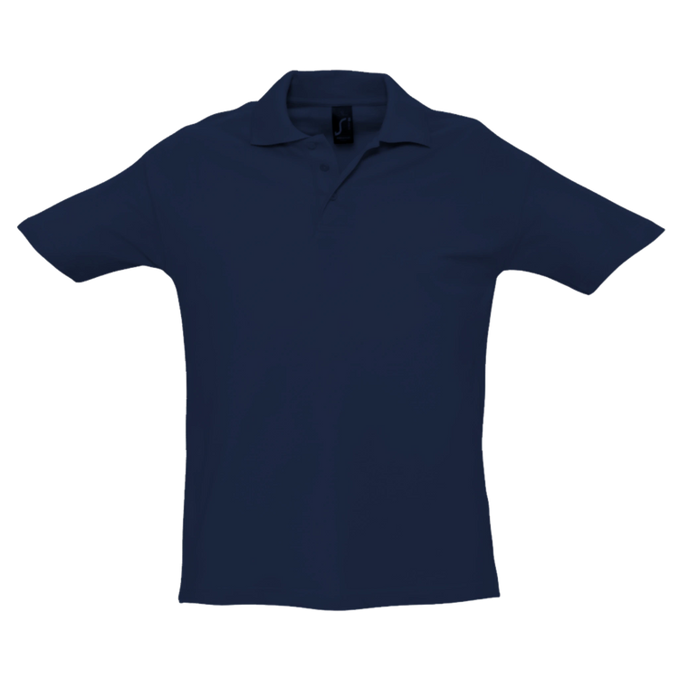 Stylish unisex Cavaliére polo shirt in breathable 210 GSM cotton piqué, featuring a classic waffle texture and ribbed collar.