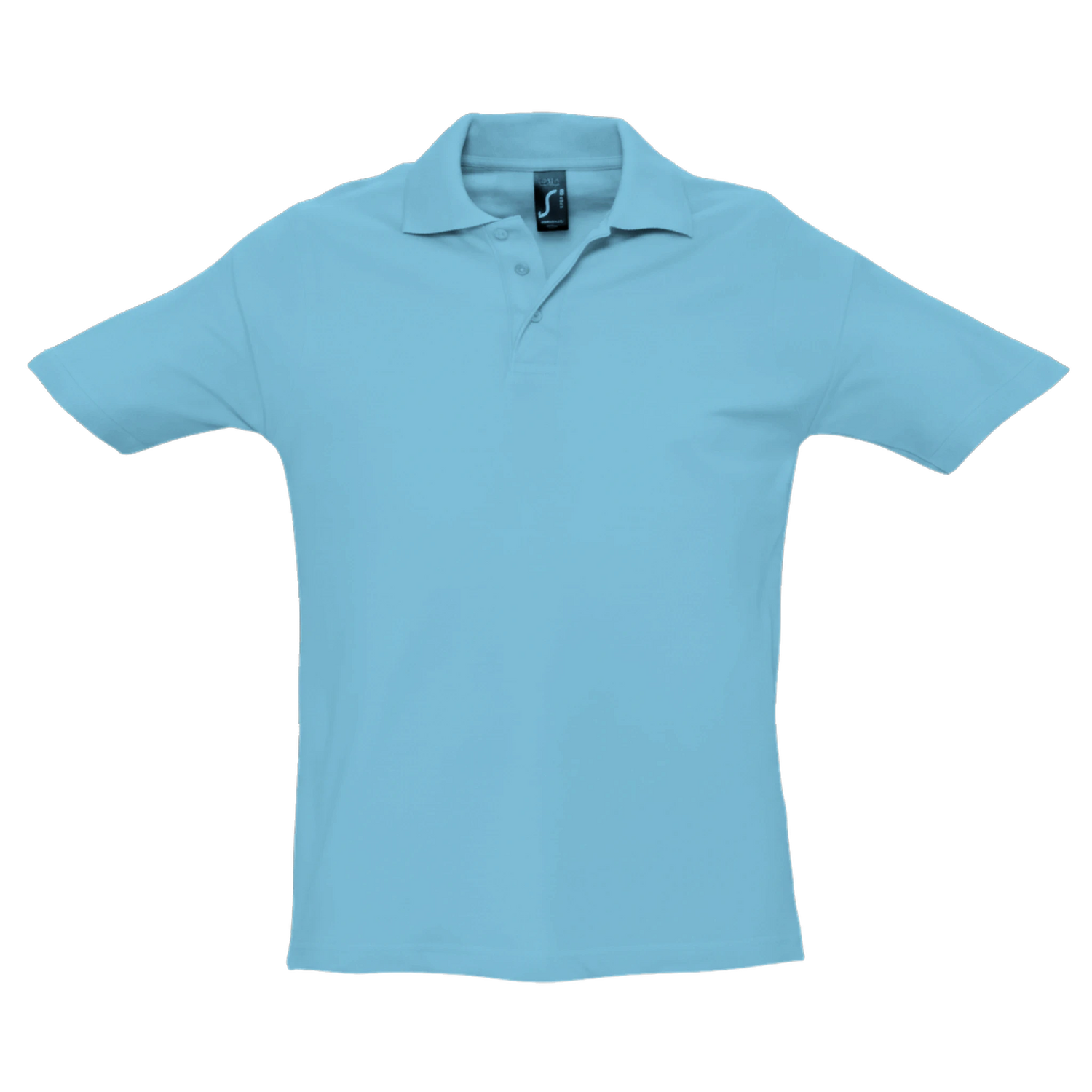 Stylish Cavaliére Unisex Polo Shirt in breathable cotton piqué, featuring a classic waffle texture and ribbed collar.