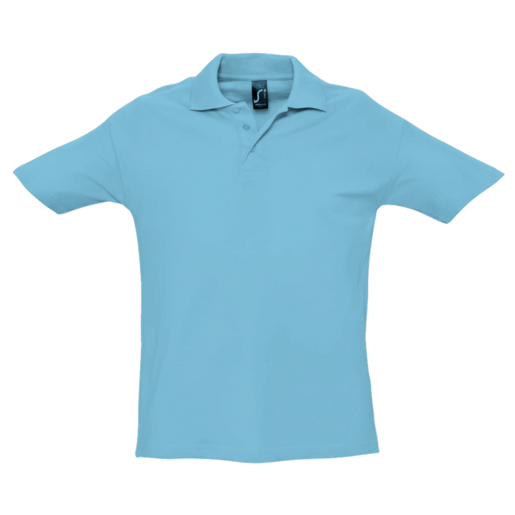 Stylish Cavaliére Unisex Polo Shirt in breathable cotton piqué, featuring a classic waffle texture and ribbed collar.