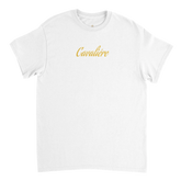 A White Heavyweight Unisex Crewneck T-shirt | Cavaliére