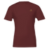 Premium Unisex Crewneck T-shirt | Cavaliére in deep burgundy with small embroidered logo on chest in gold thread