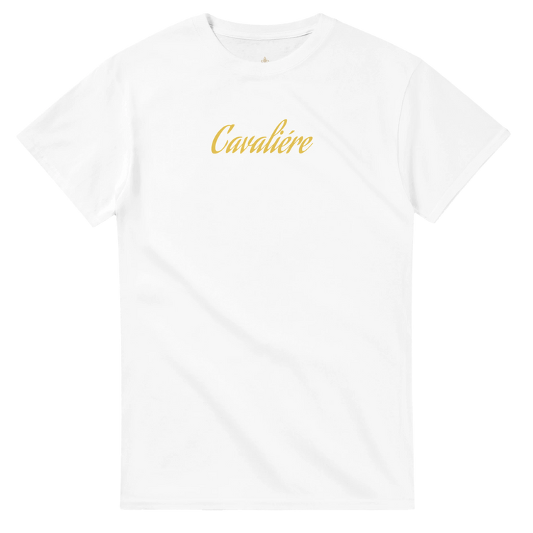 A White Heavyweight Unisex Crewneck T-shirt | Cavaliére